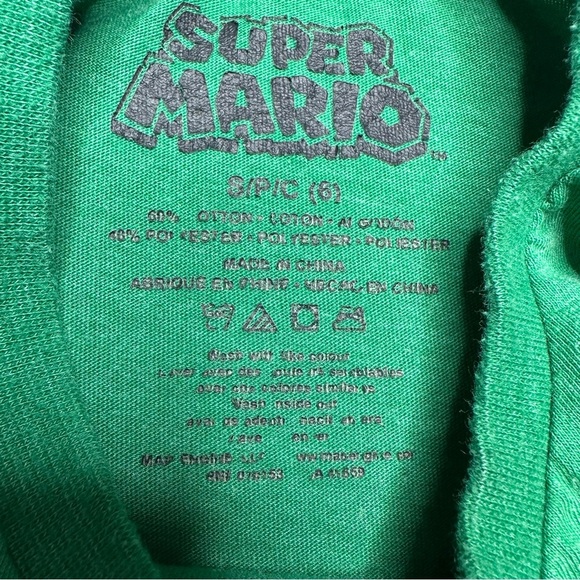 Super Mario Yoshi T-Shirt Green Size 6 - Picture 9 of 16